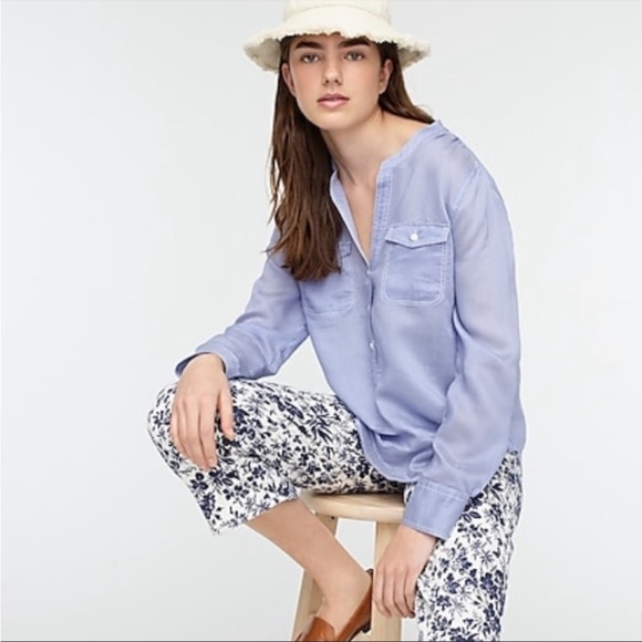 NWT J.Crew Classic popover shirt in Stripe - Picture 11 of 11